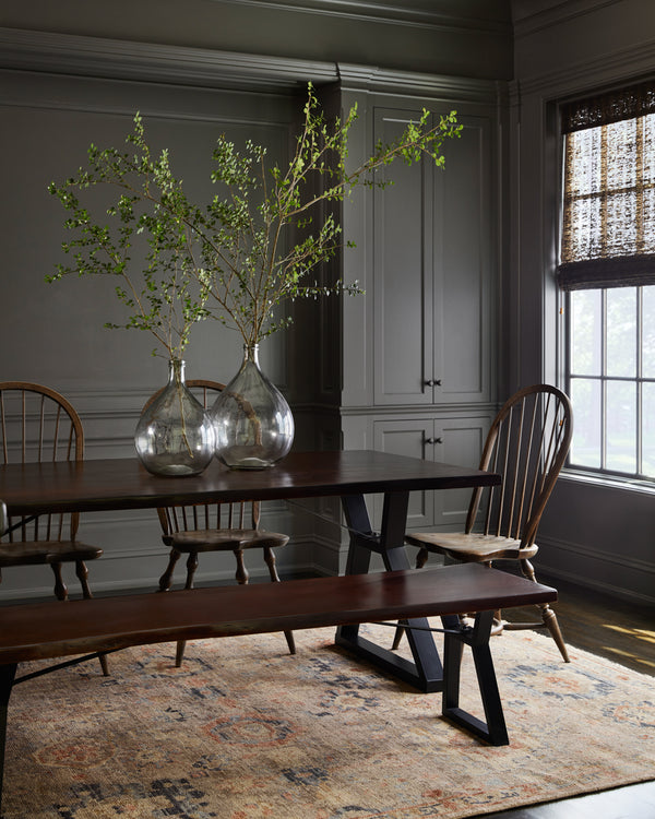 Monterey MOY-2302 9' x 12' Handmade Rug MOY2302-912  Navy, Burgundy, Medium Gray, Tan, Brown, Ice Blue Surya