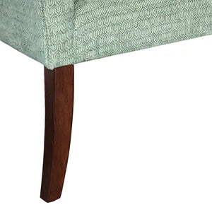 JLA Home Welburn Nailhead Trim Upholstered Bench Formal Entryway or Bedroom Accent Seat Dusty Aqua MP105-1308