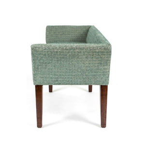 JLA Home Welburn Nailhead Trim Upholstered Bench Formal Entryway or Bedroom Accent Seat Dusty Aqua MP105-1308