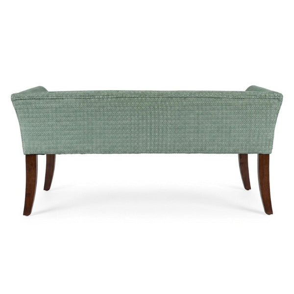 JLA Home Welburn Nailhead Trim Upholstered Bench Formal Entryway or Bedroom Accent Seat Dusty Aqua MP105-1308