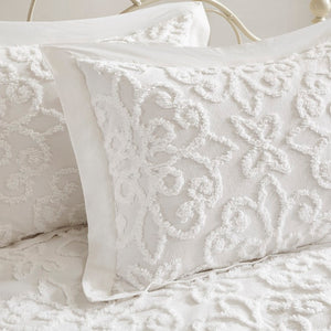 JLA Home Sabrina Cotton Chenille Daybed Set with Tufted Medallion Design for Guest Rooms MP13-5322