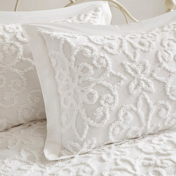 JLA Home Sabrina Cotton Chenille Daybed Set with Tufted Medallion Design for Guest Rooms MP13-5322