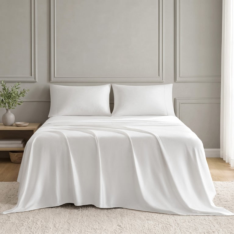 JLA Home Tencel Lyocell Cotton Blend Sheet Set 300 Thread Count Breathable Bedroom Upgrade MP20-8989