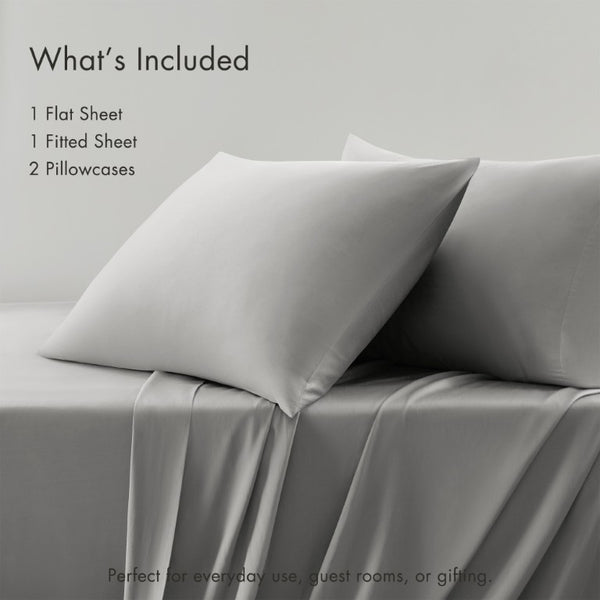 JLA Home Tencel Lyocell Cotton Blend Sheet Set 300 Thread Count Breathable Bedroom Bedding MP20-8999