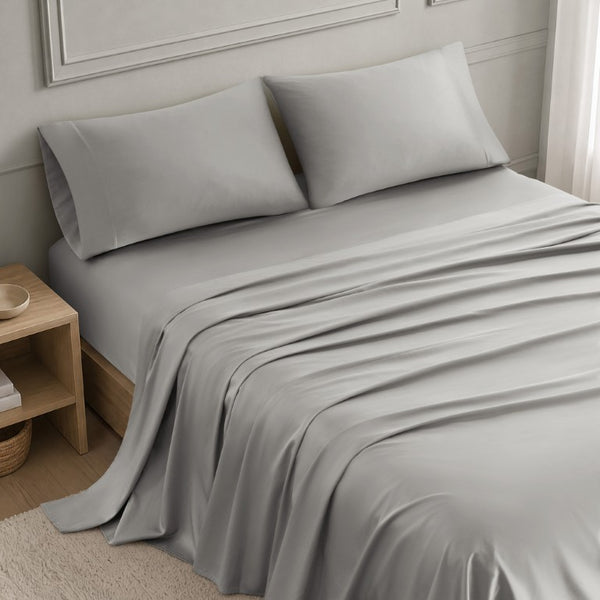 JLA Home Tencel Lyocell Cotton Blend Sheet Set 300 Thread Count Breathable Moisture Wicking Soft MP20-9000