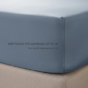 JLA Home Tencel Lyocell Cotton Blend Sheet Set 300 Thread Count Breathable Silky Bedroom Upgrade MP20-9004