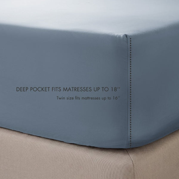 JLA Home Tencel Lyocell Cotton Blend Sheet Set 300 Thread Count Breathable Moisture Wicking Bedding MP20-9006