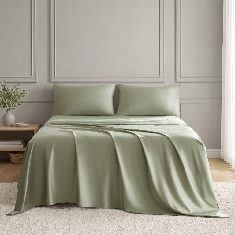 JLA Home Tencel Lyocell Cotton Sheet Set 300 Thread Count Breathable OEKO-TEX Certified MP20-9011