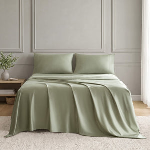 JLA Home Tencel Lyocell Cotton Sheet Set 300 Thread Count Breathable OEKO-TEX Certified MP20-9011