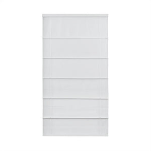 JLA Home Quincy Cordless Blackout Roman Shade Linen-Look Fabric for Bedroom or Nursery Light Grey 32.95 inches MP40-8919
