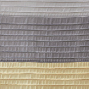 JLA Home Amherst Dupioni Faux Silk Pintuck Shower Curtain with Tailored Panel Design Yellow 72 W x 84 L MP70-8824