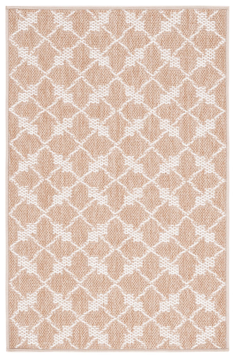 Safavieh Maple Modern 3' X 5' Area Rug - Stylish, Durable, Washable, Oeko-tex Certified, Perfect For Any Space Beige ,Ivory Polypropylene Mpe101b-3