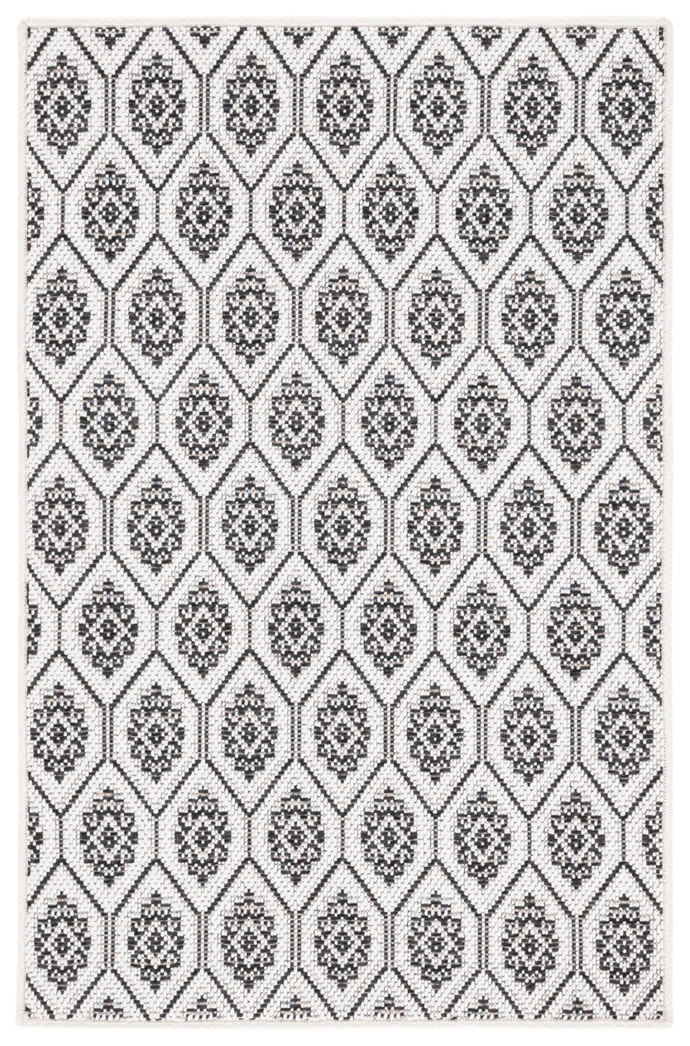 Safavieh Maple Modern Area Rug - Elegant Black And Ivory Design, Durable, Washable, Slip-resistant Comfort Black ,Ivory Polypropylene Mpe105z-34