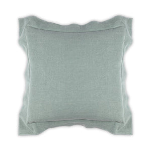 Moss Home Blake - Luxurious Stonewashed Linen Pillow With Zipper Closure For Elegant Home Decor Accents Aqua 100% Linen Mpil-bla-stoaqu-2222