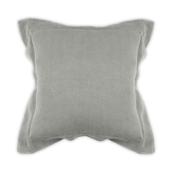 Moss Home Blake - Luxurious Stonewashed Linen Pillow With Zipper Closure For Elegant Home Decor Accents Ash 100% Linen Mpil-bla-stoash-2222
