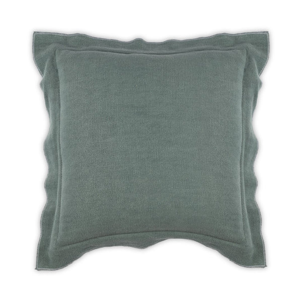 Moss Home Blake - Luxurious Stonewashed Linen Pillow With Zipper Closure For Elegant Home Decor Accents Jade 100% Linen Mpil-bla-stojad-2222