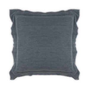 Moss Home Blake - Luxurious Stonewashed Linen Pillow With Zipper Closure For Elegant Home Decor Accents Navy 100% Linen Mpil-bla-stonav-2222