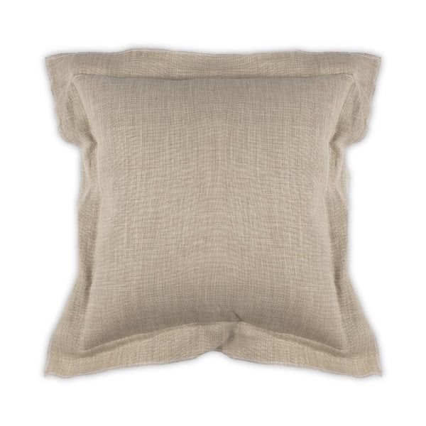 Moss Home Blake - Voyage Pillow With Luxurious 100% Linen Fabric And Stylish Open Flange, Made To Order Pewter 100% Linen Mpil-bla-voypew-2222