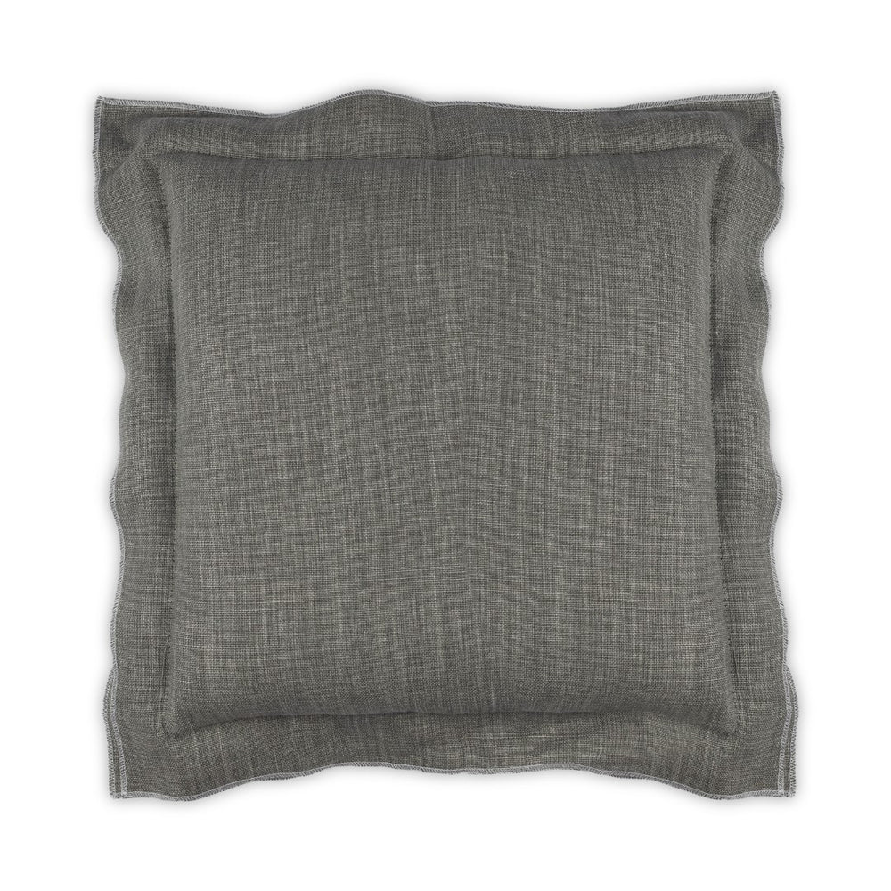 Moss Home Blake - Voyage Pillow With Luxurious 100% Linen Fabric And Stylish Open Flange, Made To Order Shale 100% Linen Mpil-bla-voysha-2222
