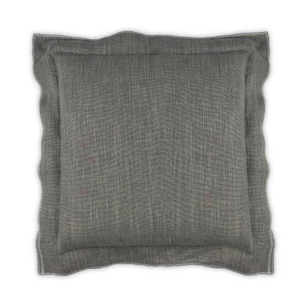 Moss Home Blake - Voyage Pillow With Luxurious 100% Linen Fabric And Stylish Open Flange, Made To Order Shale 100% Linen Mpil-bla-voysha-2222
