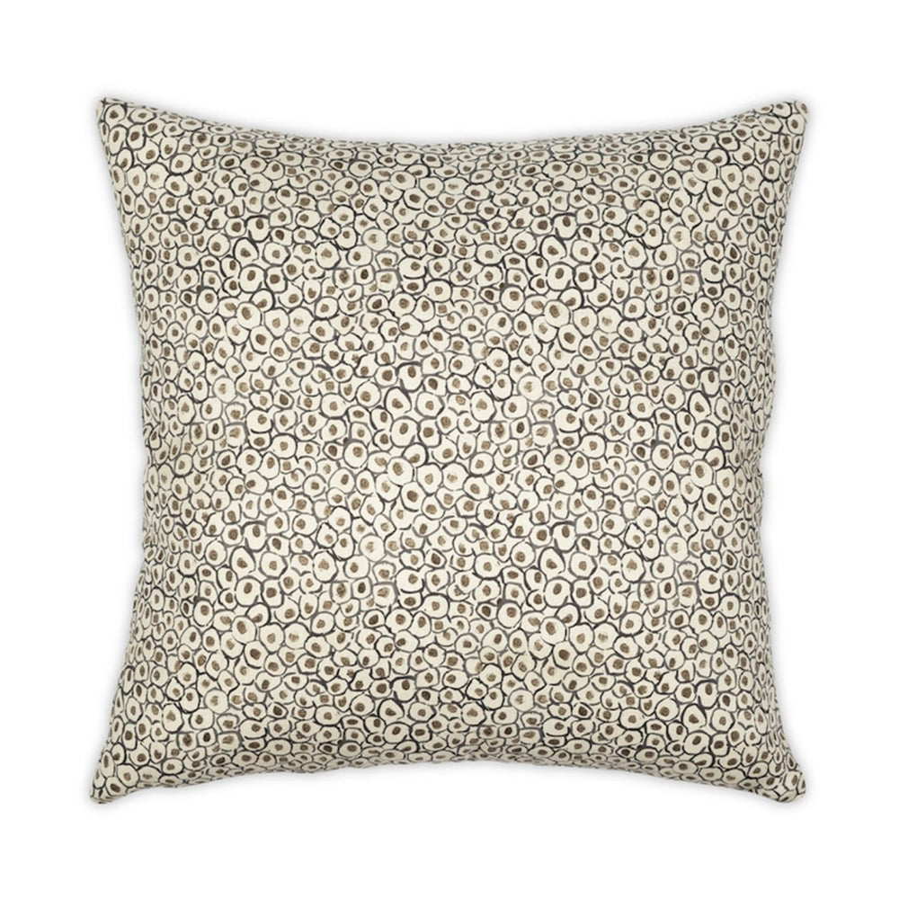 Moss Home Dolly Brown Pillow - Luxurious Cotton-linen Blend, Zipper Closure, Custom Made For Stylish Comfort Brown 52% Cotton 48% Linen Mpil-dolbro-2222