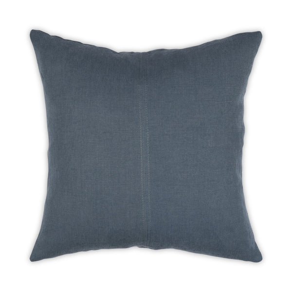 Moss Home Kaiya - Luxurious Made-to-order Pillow With Zipper Closure And Stylish Knife Edge Design Denim 91% Linen 9% Pa Mpil-kaidubden-2222