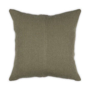 Moss Home Kaiya - Luxurious Made-to-order Pillow With Zipper Closure And Stylish Knife Edge Design Moss 91% Linen 9% Pa Mpil-kaidubmos-2222