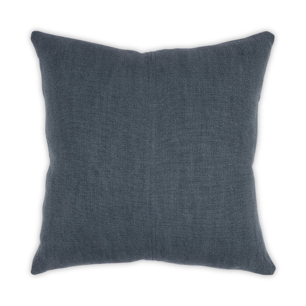 Moss Home Kaiya - Luxurious Stonewashed Linen Pillow With Zipper Closure For Elegant Home Decor Accents Navy 100% Linen Mpil-kaistolnav-2222