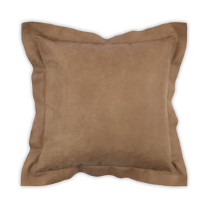 Moss Home Marshall Luxurious Hand-sanded Leather Pillow With Zipper Closure For Elegant Home Décor Accents Cordoba Camel Hand,Sanded Natural Leather,Matte Finish Mpil-marcorcam-2222