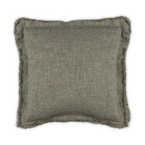 Moss Home Maya - Luxurious 100% Linen Pillow With Frayed Edges, Zipper Closure, Custom Made For You! Sage 100% Linen Mpil-maycalsag-2222