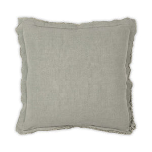 Moss Home Maya - Luxurious Stonewashed Linen Pillow With Frayed Edges, Perfect For Chic Home Décor Mint 100% Linen Mpil-maystomin-2222