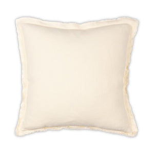 Moss Home Maya - Luxurious Stonewashed Linen Pillow With Frayed Edges, Perfect For Chic Home Décor Oyster 100% Linen Mpil-maystooys-2222