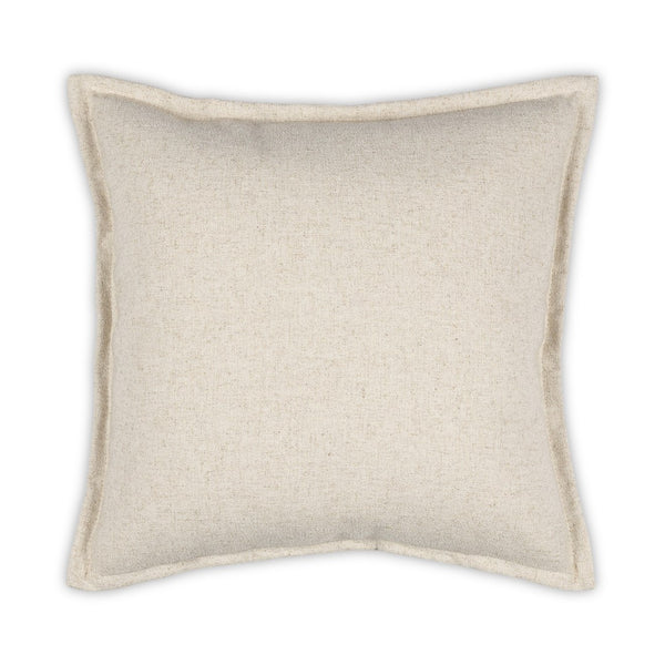 Moss Home Oakley Moon Pillow - Luxurious Fabric Blend With Flange Finish, Custom Made For Ultimate Comfort Natural 39% Linen 35% Cotton 26% Polyester Mpil-oakmoonat-2222