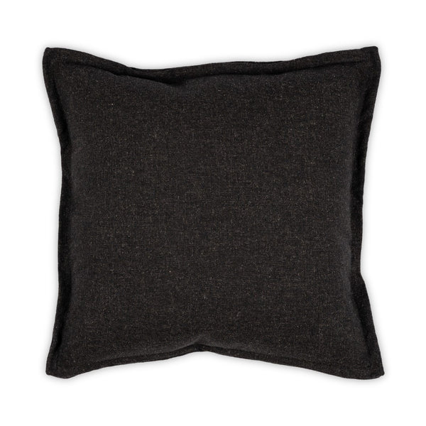Moss Home Oakley Moon Pillow - Luxurious Fabric Blend With Flange Finish, Custom Made For Ultimate Comfort Onyx 39% Linen 35% Cotton 26% Polyester Mpil-oakmooonx-2222