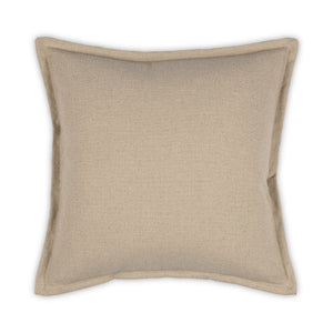 Moss Home Oakley Moon Pillow - Luxurious Fabric Blend With Flange Finish, Custom Made For Ultimate Comfort Taupe 39% Linen 35% Cotton 26% Polyester Mpil-oakmootau-2222