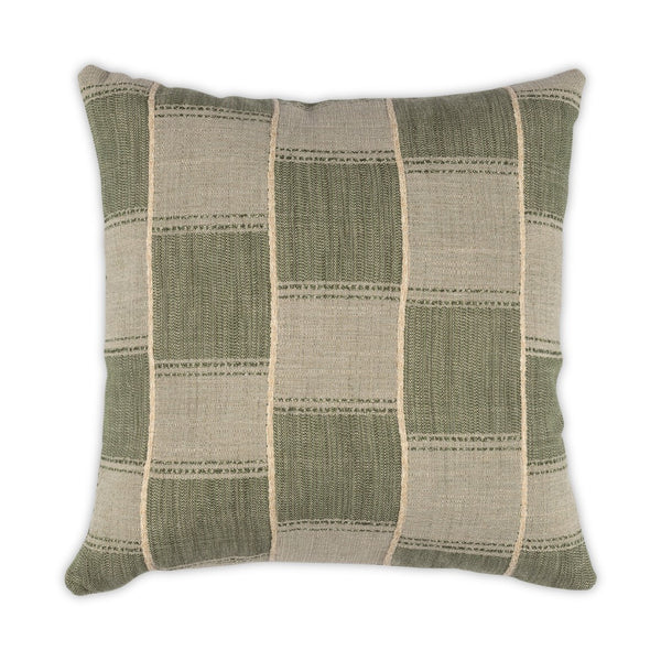 Moss Home Offset Pillow – Luxurious Zipper Closure, Stylish Knife Edge Design, Durable Polyester-cotton Blend Green 81.55% Polyester 18.45% Cotton Mpil-offgre-2222