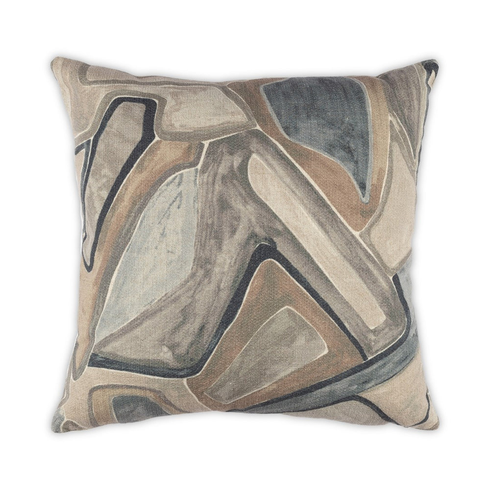 Moss Home Pluto Luxurious Pillow With Zipper Closure - Soft Linen-cotton Blend, Knife Edge Finish, Custom Made Ink 39% Linen 35% Cotton 26% Polyester Mpil-pluink-2222