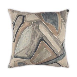 Moss Home Pluto Luxurious Pillow With Zipper Closure - Soft Linen-cotton Blend, Knife Edge Finish, Custom Made Cafe 39% Linen 35% Cotton 26% Polyester Mpil-plucaf-2222