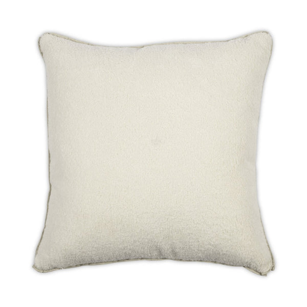 Moss Home Poodle Cream Pillow - Luxurious 100% Polyester With Zipper Closure & Flange Finish, Made To Order! Cream 100% Polyester Mpil-poocre-2222