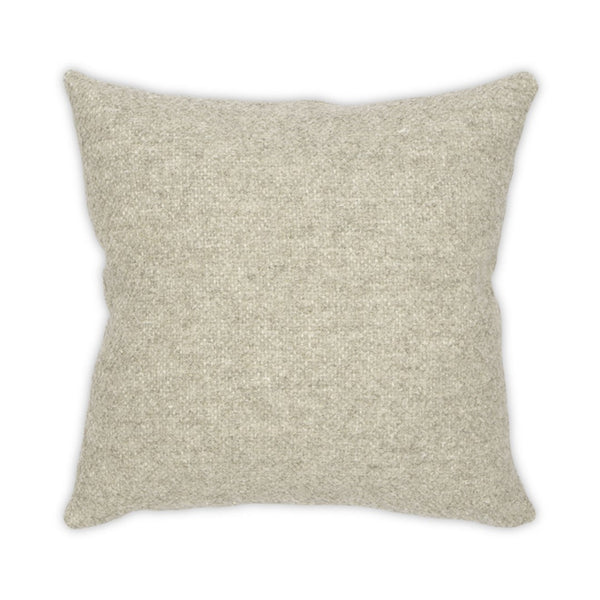 Moss Home Riley Elegant Pillow With Zipper Closure - Luxurious Blend Of Linen, Wool, And Viscose For Comfort Oatmeal 71% Linen 13.5% Wool 9.5% Viscose 6% Polyester Mpil-riloat-2222