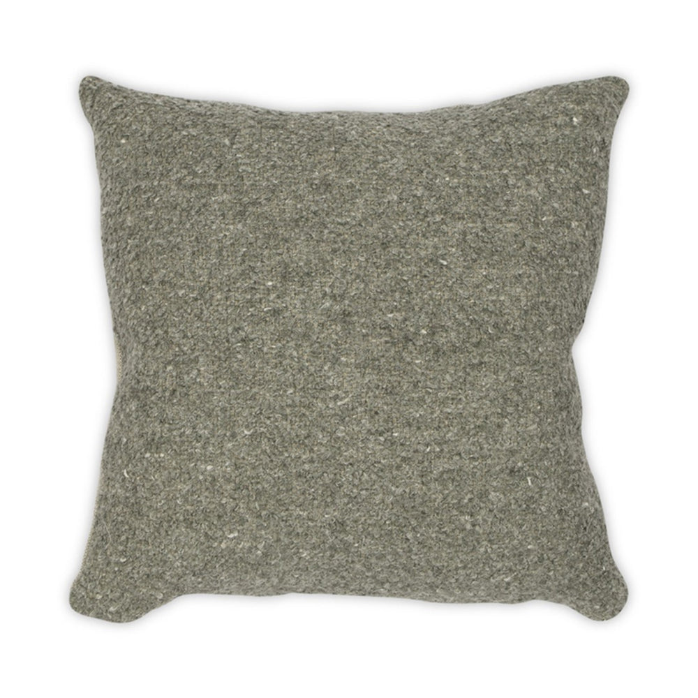Moss Home Riley Elegant Pillow With Zipper Closure - Luxurious Blend Of Linen, Wool, And Viscose For Comfort Oatmeal 71% Linen 13.5% Wool 9.5% Viscose 6% Polyester Mpil-riloat-2222
