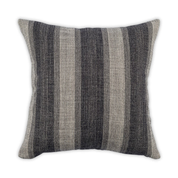Moss Home Wallis Luxurious Chenille Pillow With Zipper Closure, Elegant Knife Edge Finish - Made To Order Black 50% Polyester Chenille 50% Poi Mpil-walbla-2222