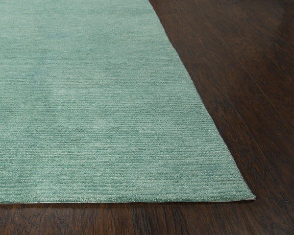 Rizzy Mason Park MPK105 Hand Tufted Casual/Solid Recycled Polyester Rug Aqua / Blue 8'6" x 11'6"