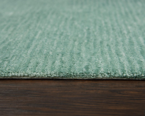 Rizzy Mason Park MPK105 Hand Tufted Casual/Solid Recycled Polyester Rug Aqua / Blue 8'6" x 11'6"