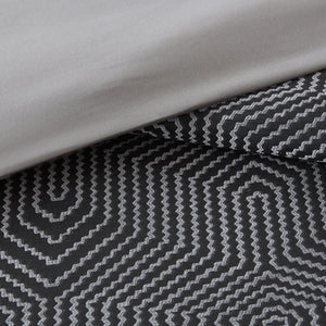 JLA Home Shades of Serenity 8 Piece Jacquard Woven Geometric Comforter Set for Bedroom Luxury 92 W x 96 L MPS10-0007