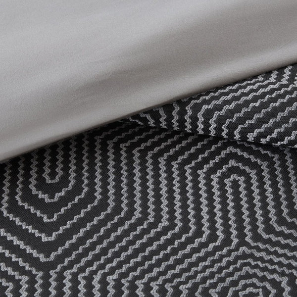 JLA Home Shades of Serenity 8 Piece Jacquard Woven Geometric Comforter Set for Bedroom Luxury 110 W x 96 L MPS10-0008