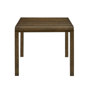 JLA Home Ultra Rounded Waterfall Edge Extendable Dining Table Seats Eight in Weathered Brown MPS121-1307