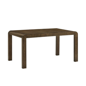 JLA Home Ultra Rounded Waterfall Edge Extendable Dining Table Seats Eight in Weathered Brown MPS121-1307