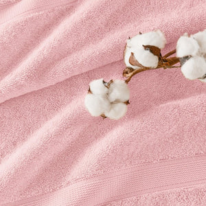 JLA Home 800Gsm Long-Staple Cotton Bath Towel Set Spa Weight Absorbency for Daily Luxury Pink MPS73-0001