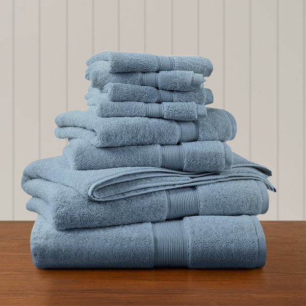 JLA Home 800Gsm Long-Staple Cotton Bath Towel Set Spa Weight Absorbency for Daily Luxury Rain Washed MPS73-0004